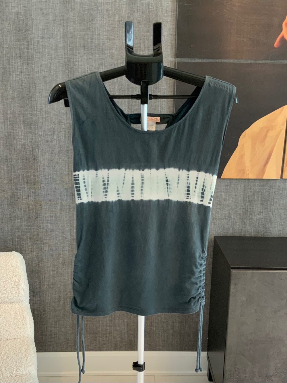 Billabong Blue Tank with White Tie-Dye Band S